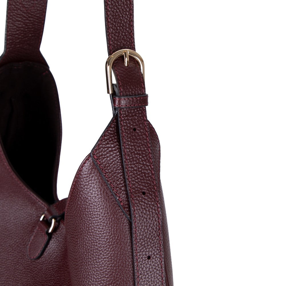 Handcrafted Genuine Leather Crescent Bag - Minimalist Hobo Purse
