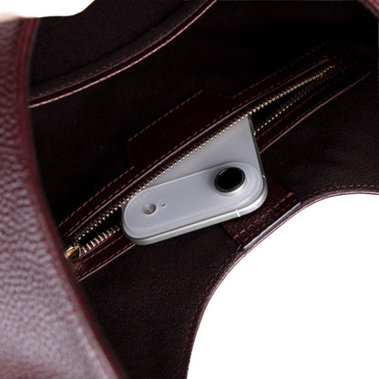 Handcrafted Genuine Leather Crescent Bag - Minimalist Hobo Purse