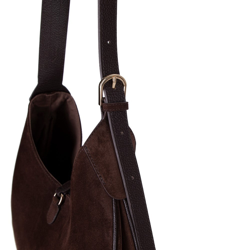 Handcrafted Genuine Leather Crescent Bag - Minimalist Hobo Purse