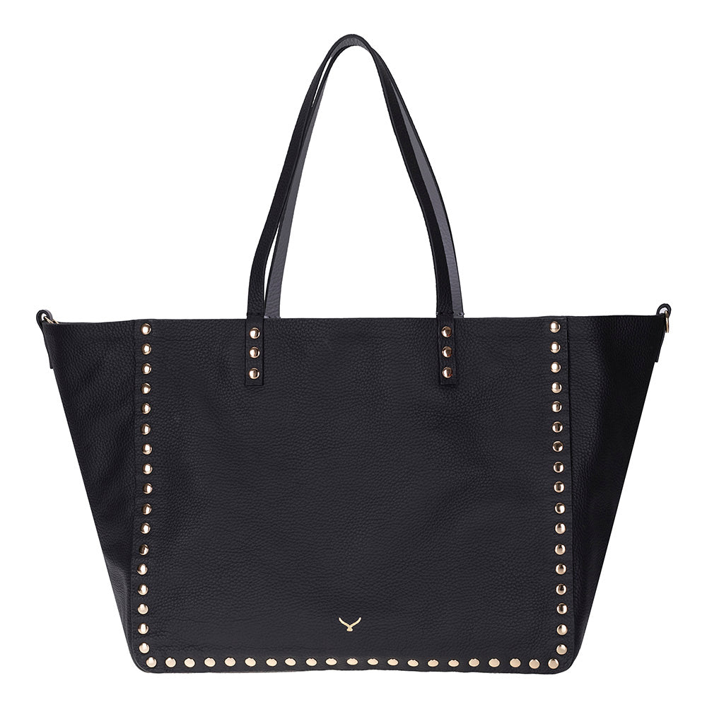 Reversible Studded Leather Tote Bag