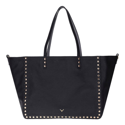 Reversible Studded Leather Tote Bag