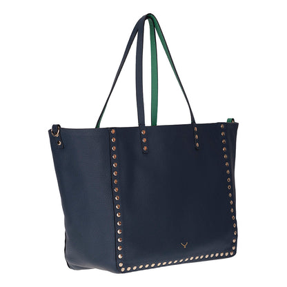 Reversible Studded Leather Tote Bag