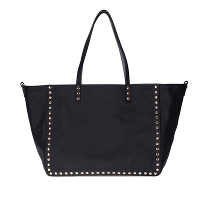 Reversible Studded Leather Tote Bag