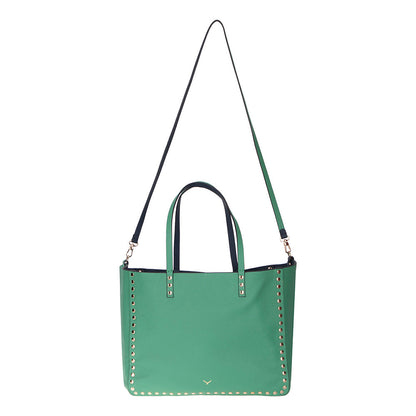 Reversible Studded Leather Tote Bag