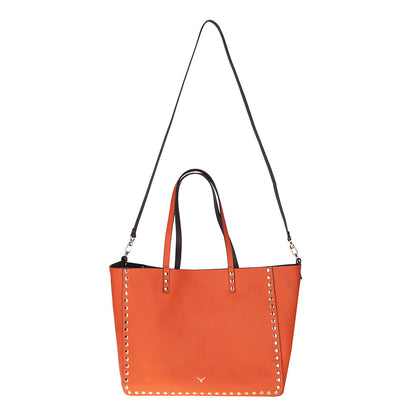 Reversible Studded Leather Tote Bag
