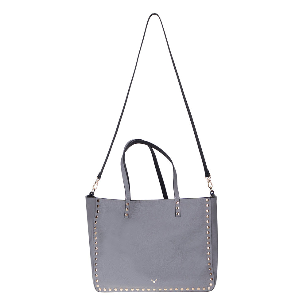 Reversible Studded Leather Tote Bag