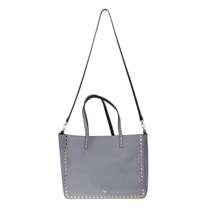 Reversible Studded Leather Tote Bag