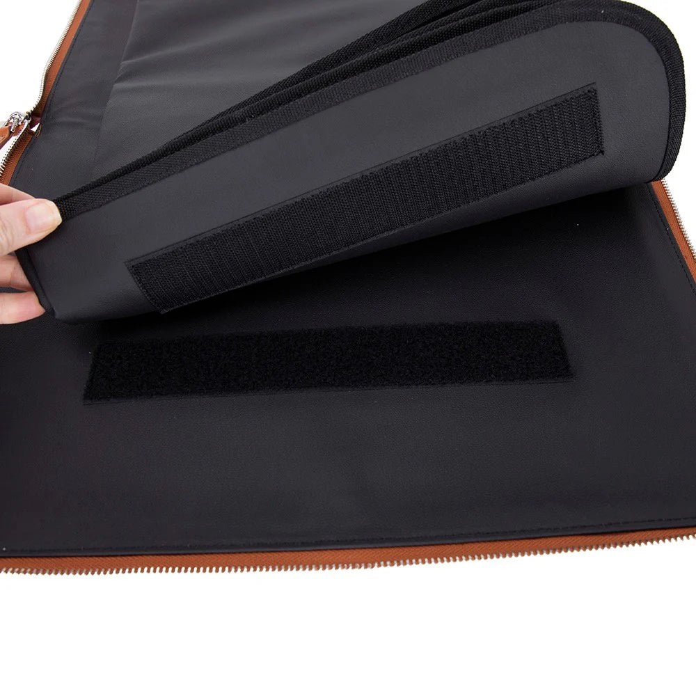 Leather Prayer Rug with Zipper Leather Case