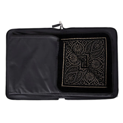 Leather Prayer Rug with Zipper Leather Case