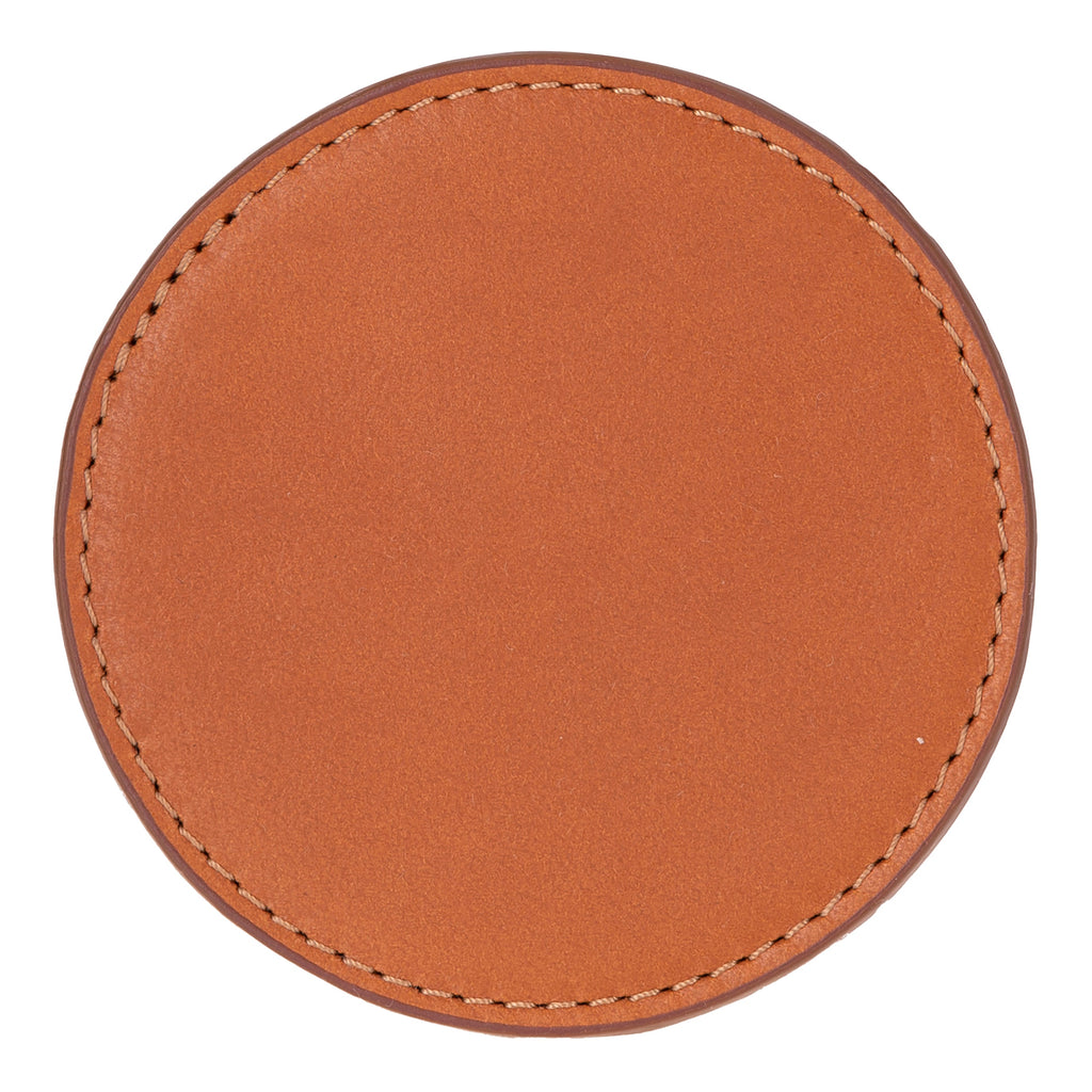 Divine Cup Leather Coaster Set