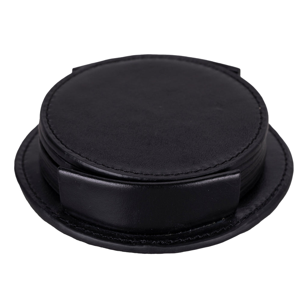 Divine Cup Leather Coaster Set