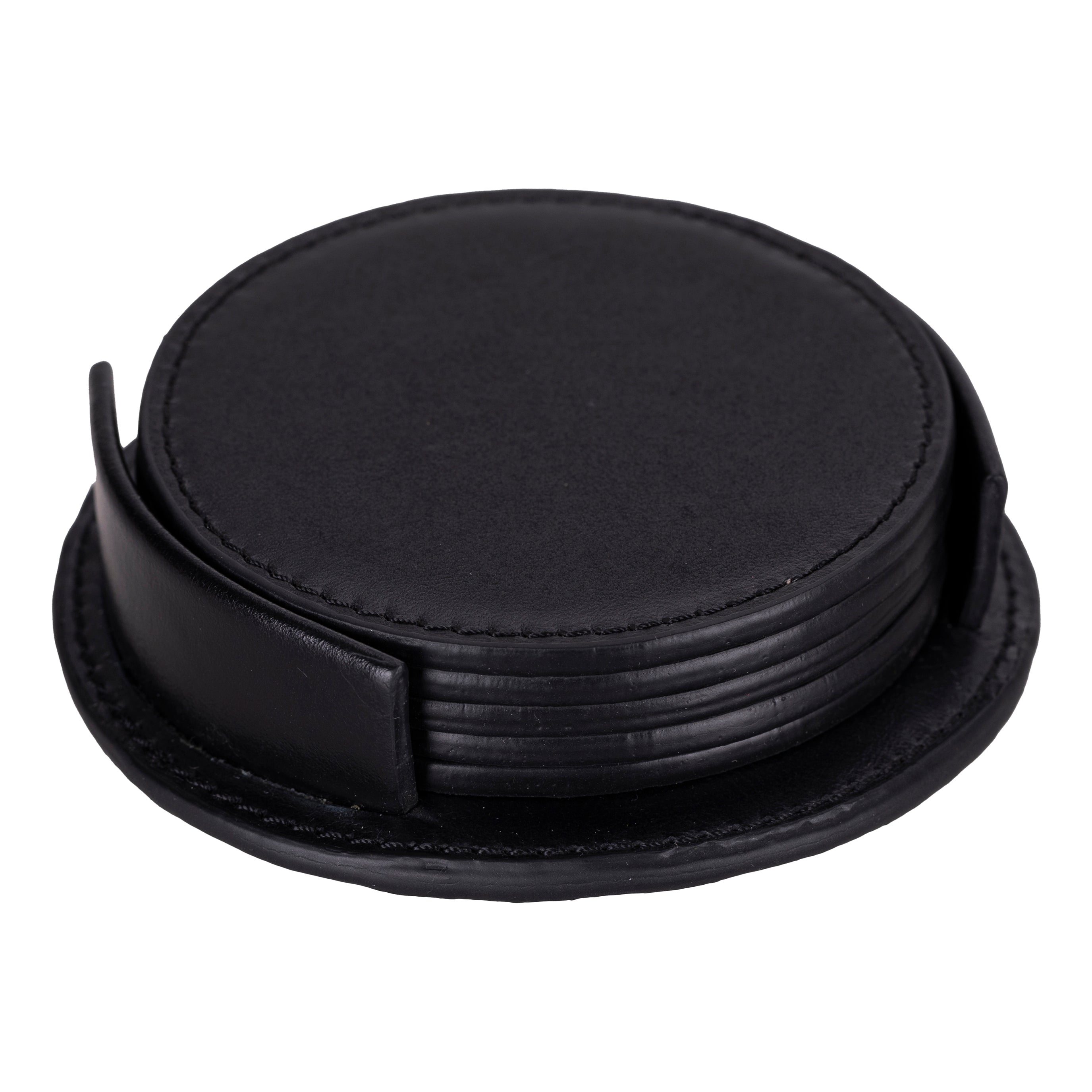 Divine Cup Leather Coaster Set