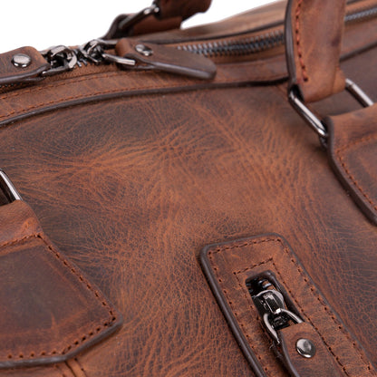 Genuine Leather Weekend Duffel Bag