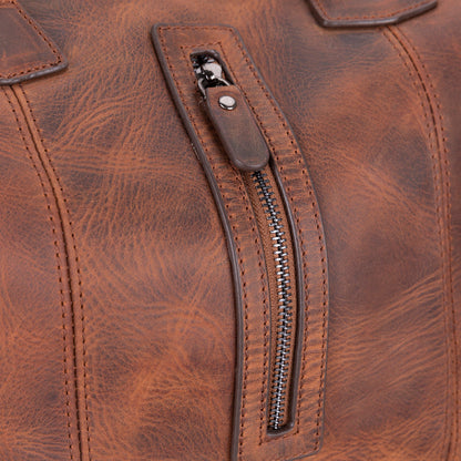 Genuine Leather Weekend Duffel Bag