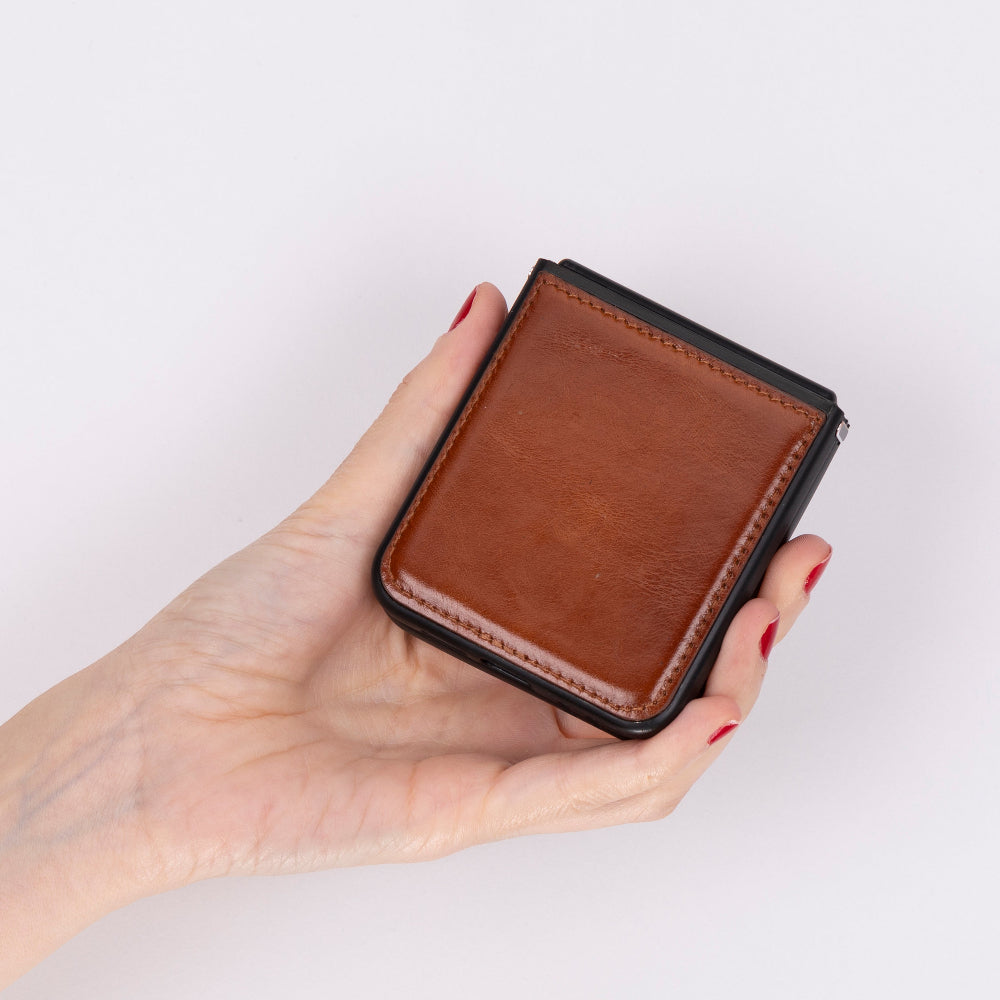 Samsung Z Flip 6 Leather Case