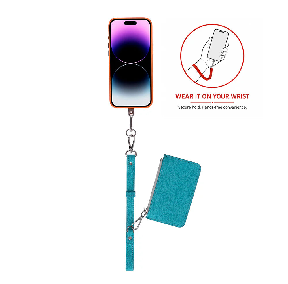 PU Leather Phone Strap Wallet Set Clip-On Crossbody FlexGo