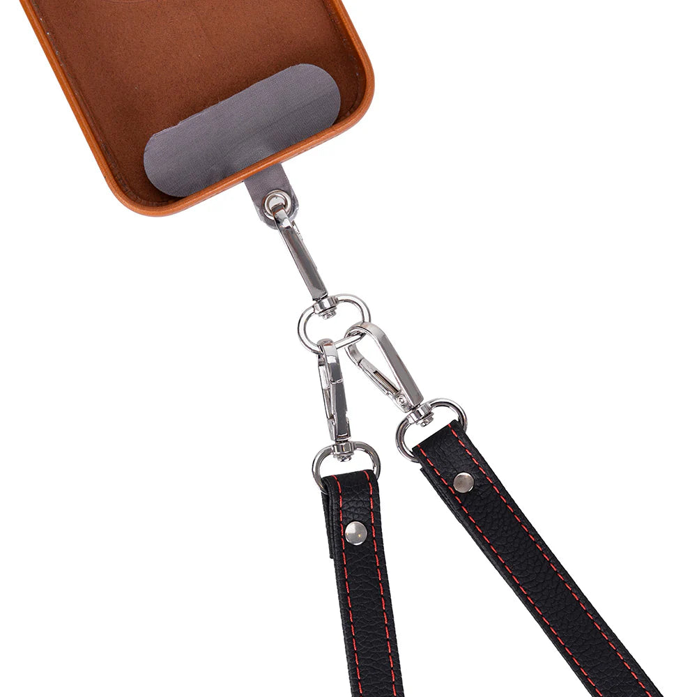 PU Leather Phone Strap Wallet Set Clip-On Crossbody FlexGo