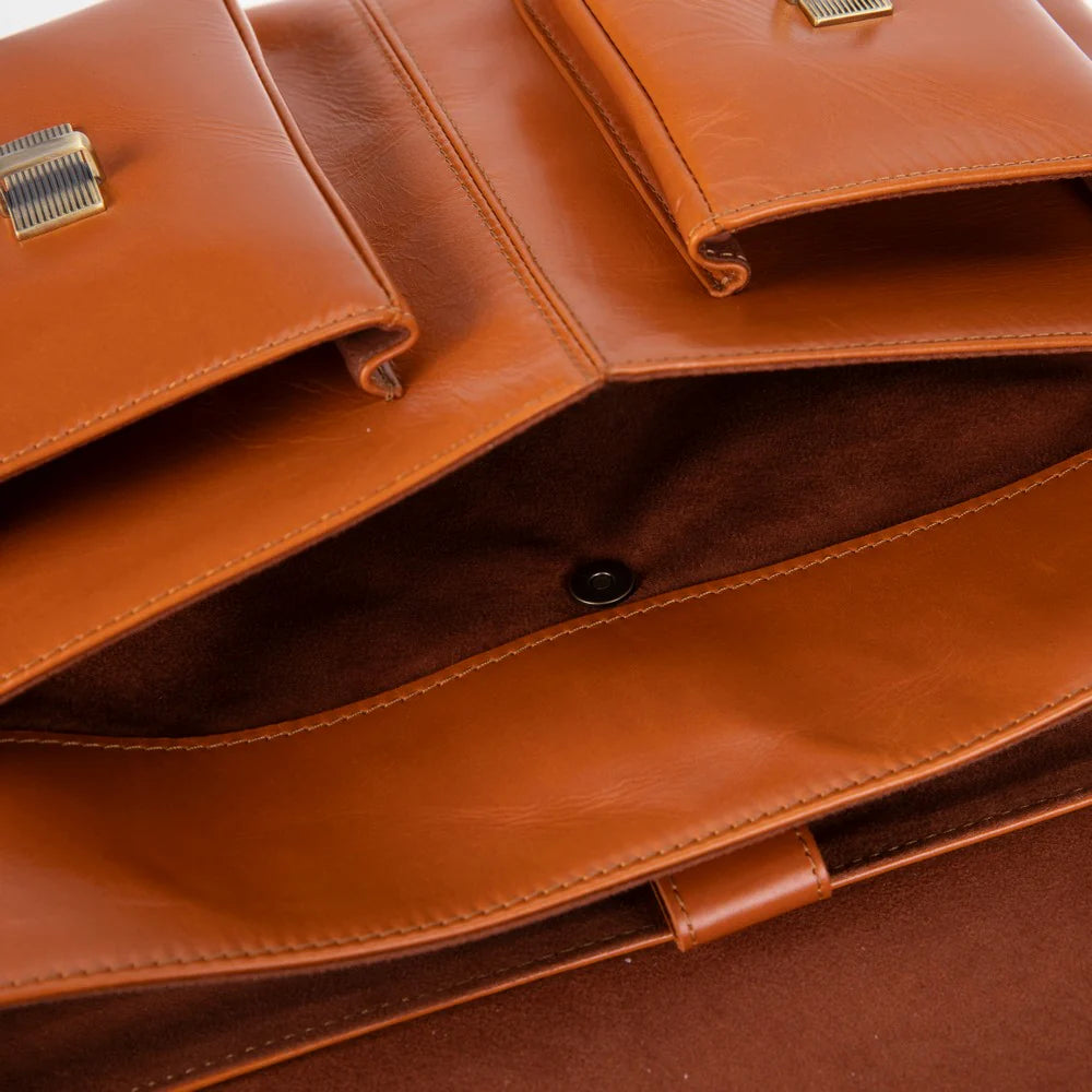 Leather Business Briefcase Laptop Case 13 14 16 17 Inch Valmere