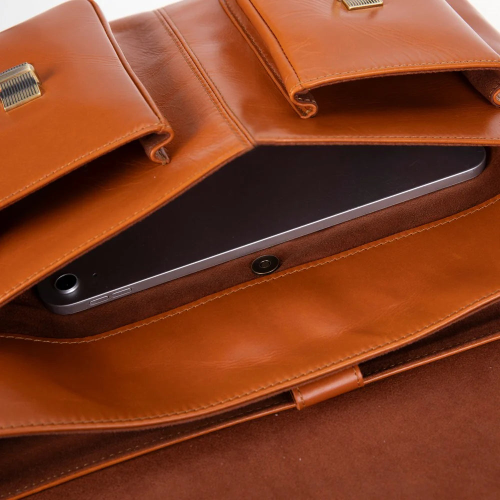 Leather Business Briefcase Laptop Case 13 14 16 17 Inch Valmere
