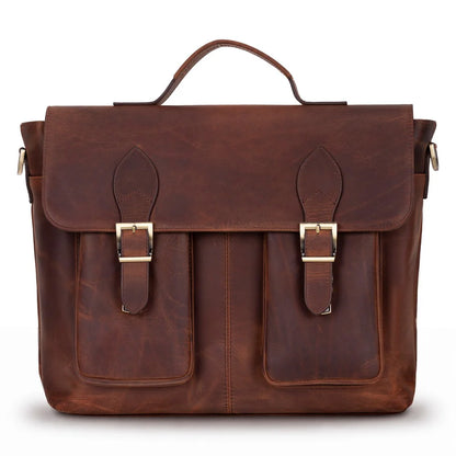 Leather Business Briefcase Laptop Case 13 14 16 17 Inch Valmere