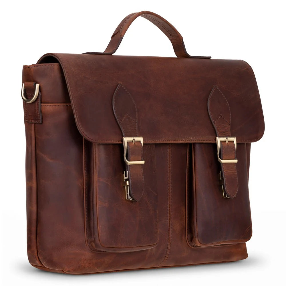 Leather Business Briefcase Laptop Case 13 14 16 17 Inch Valmere