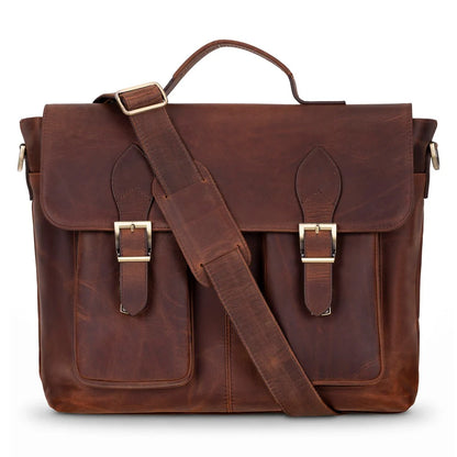 Leather Business Briefcase Laptop Case 13 14 16 17 Inch Valmere