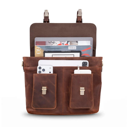 Leather Business Briefcase Laptop Case 13 14 16 17 Inch Valmere