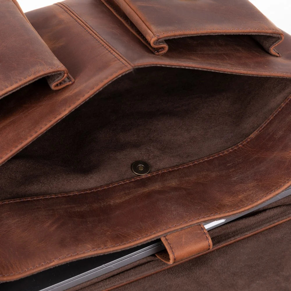 Leather Business Briefcase Laptop Case 13 14 16 17 Inch Valmere