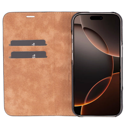 Sonat Leather iPhone 16 Pro Folio Case