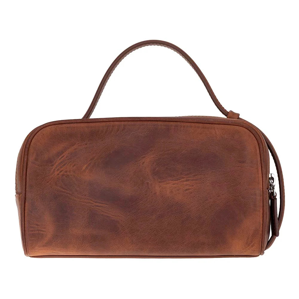 Leather Dopp Kit for Travel and Everyday Use