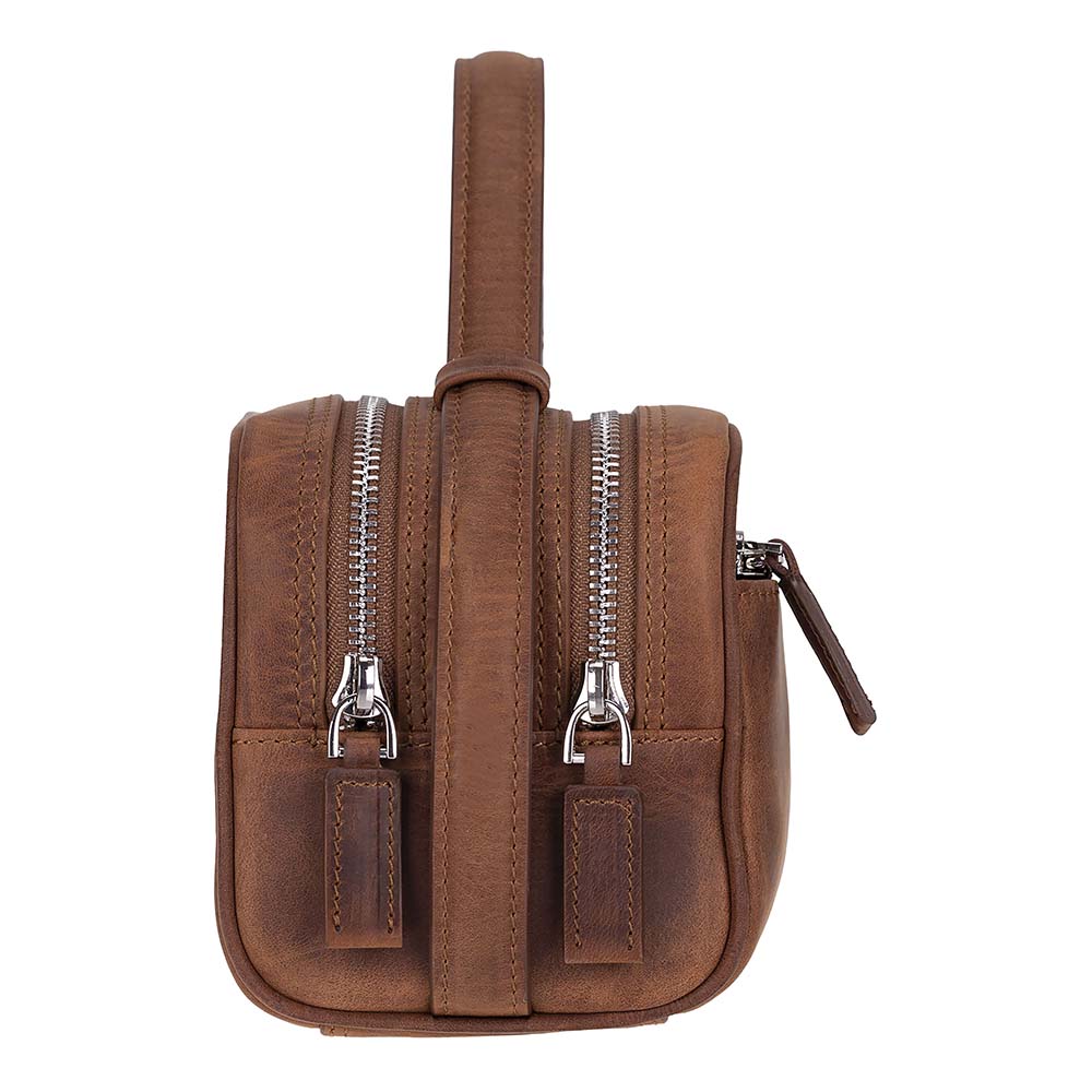 Leather Dopp Kit for Travel and Everyday Use