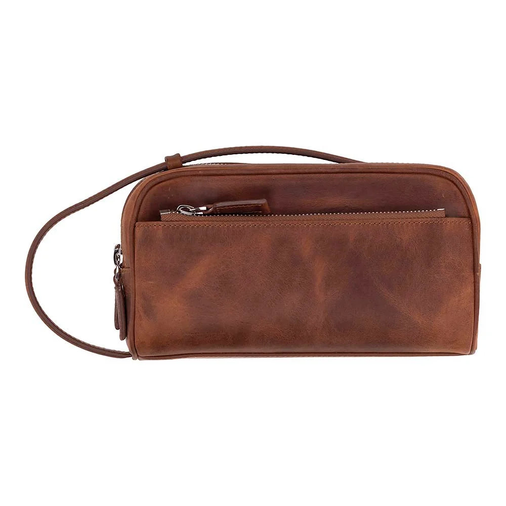 Leather Dopp Kit for Travel and Everyday Use