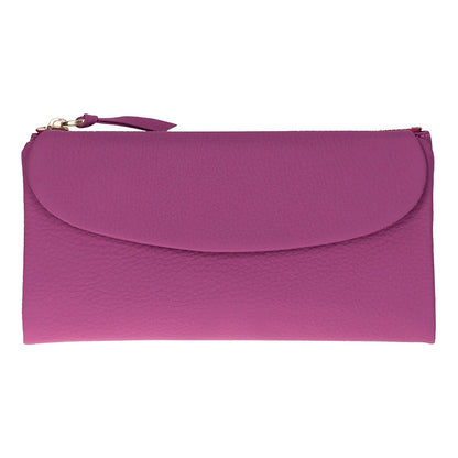 Women’s Leather Wallet Handbag with Zip Closure