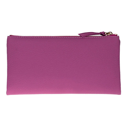 Women’s Leather Wallet Handbag with Zip Closure