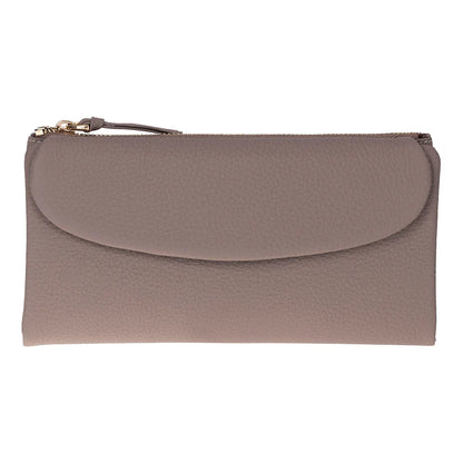 Women’s Leather Wallet Handbag with Zip Closure