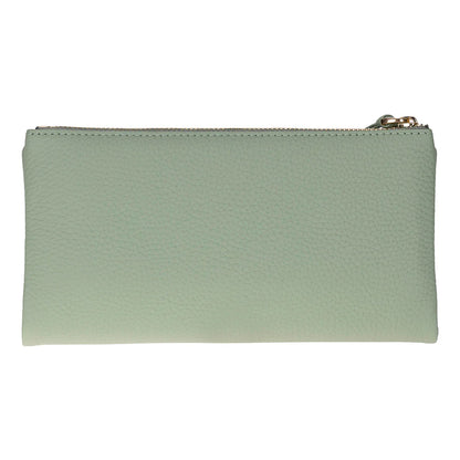 Women’s Leather Wallet Handbag with Zip Closure