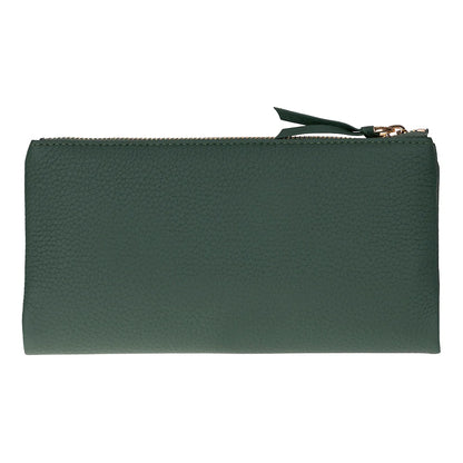 Women’s Leather Wallet Handbag with Zip Closure