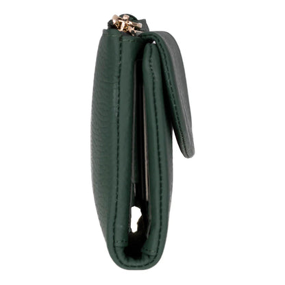 Women’s Leather Wallet Handbag with Zip Closure