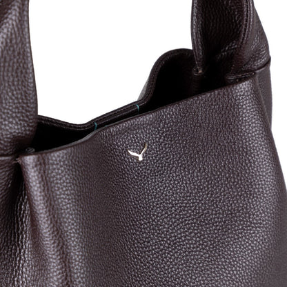 Pebbled Leather Shopper Women's Tote Bag