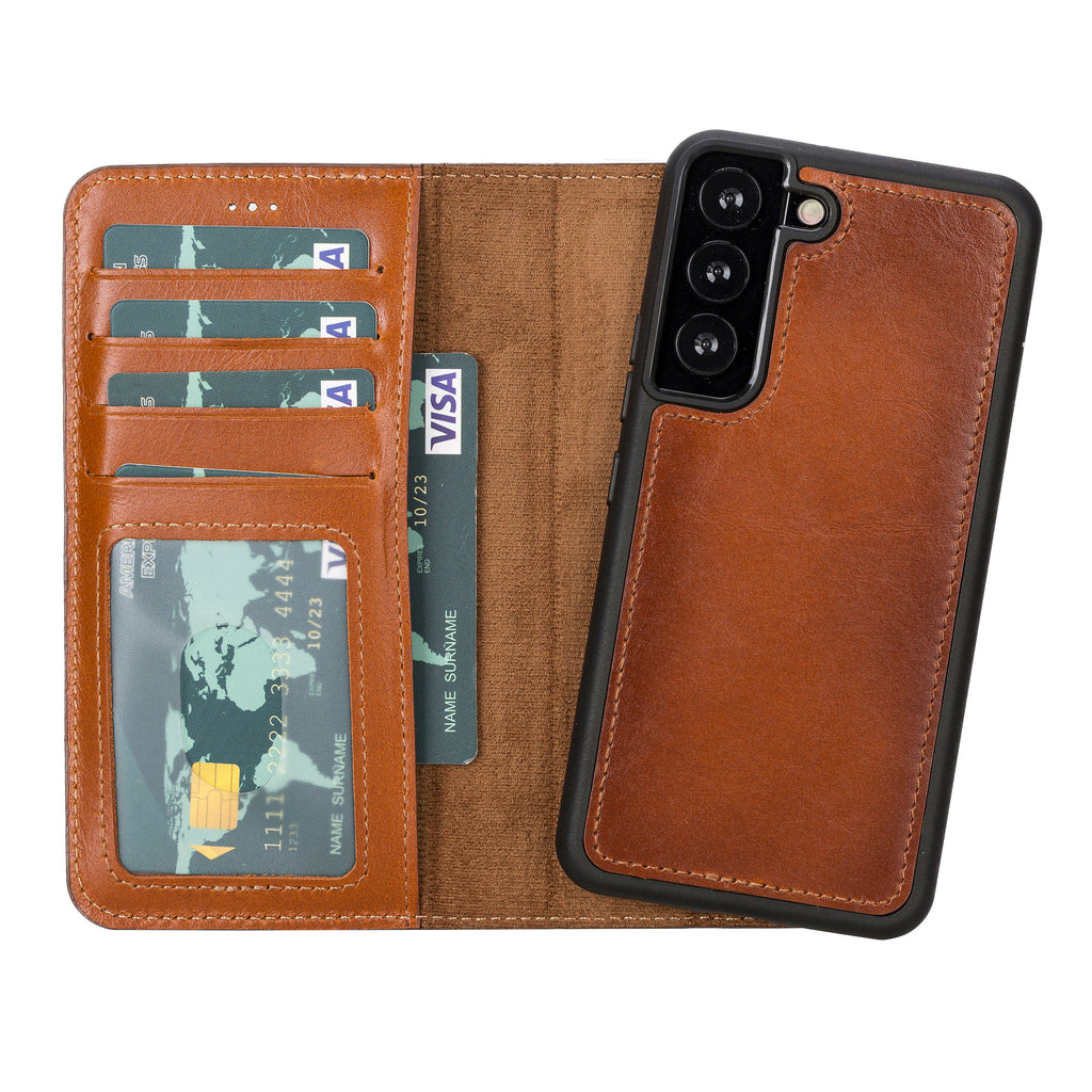 Magic Samsung Galaxy S22 Leather Detachable Wallet Case