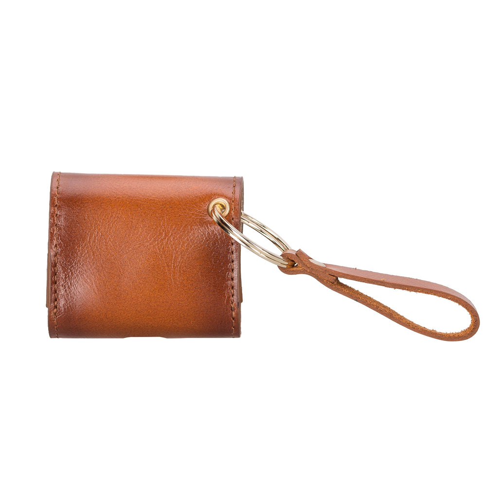 Mai Snap Air Pods 3 And Air Pods 4 Leather Case With Hook