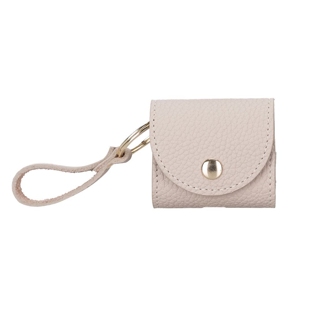 Mai Snap Air Pods 3 And Air Pods 4 Leather Case With Hook