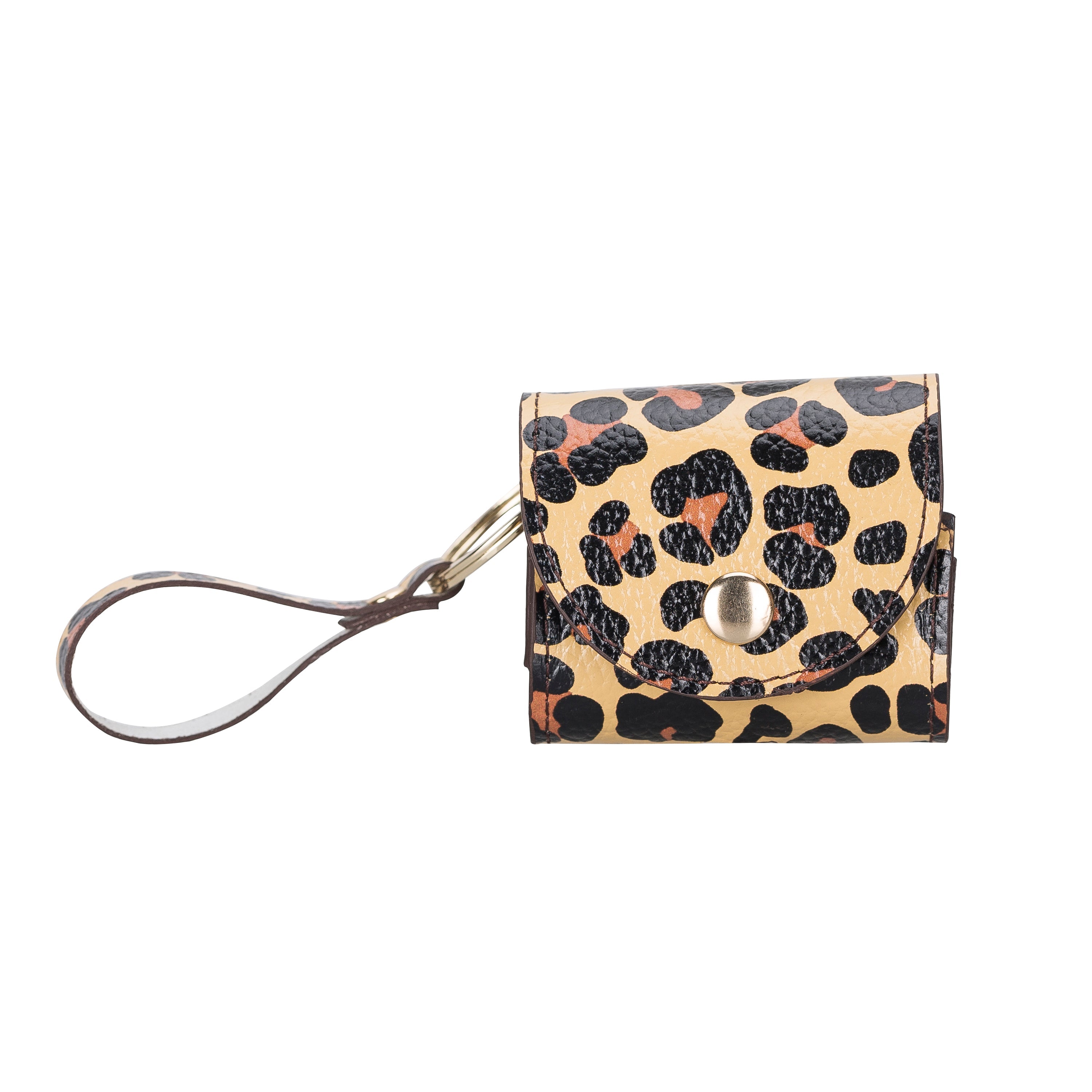 Mai Snap Air Pods 3 And Air Pods 4 Leather Case With Hook