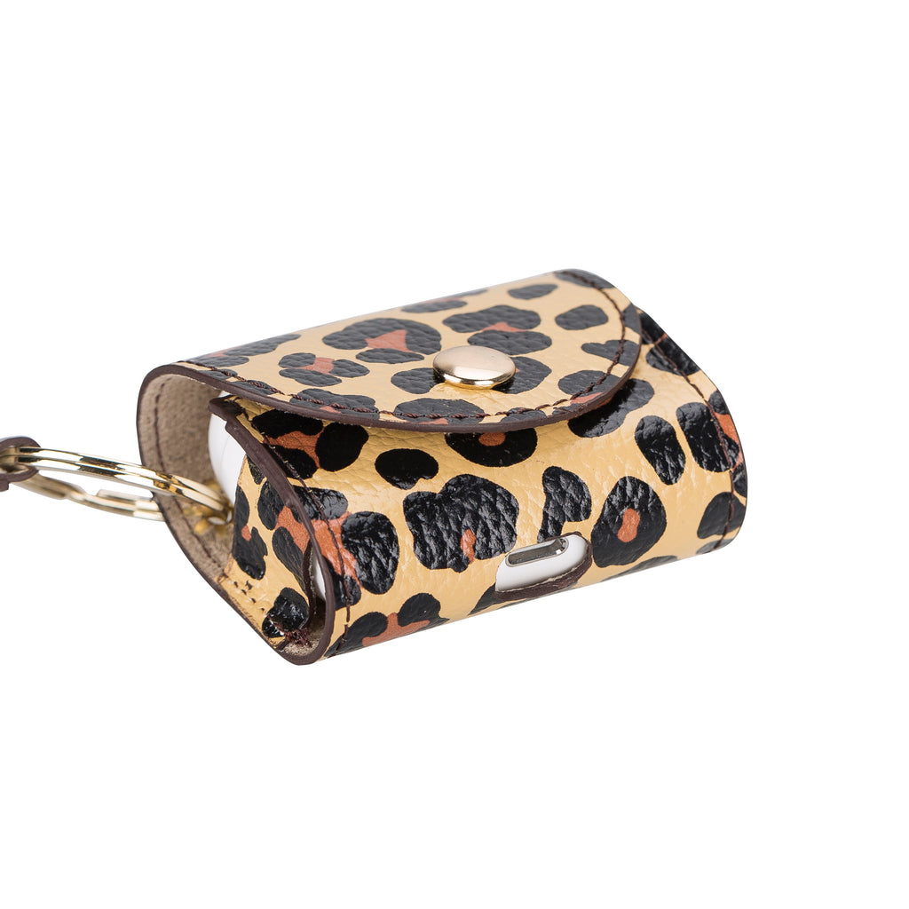 Mai Snap Air Pods 3 And Air Pods 4 Leather Case With Hook