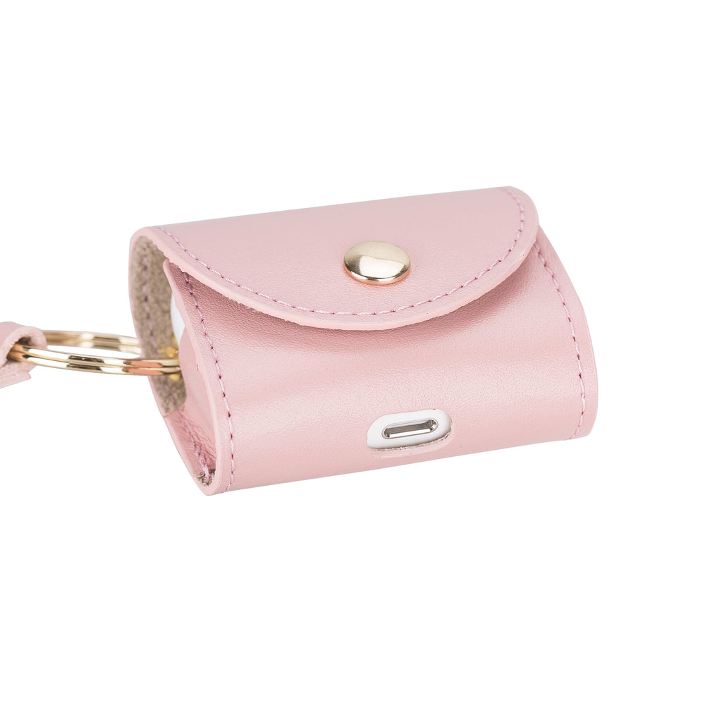 Mai Snap Air Pods 3 And Air Pods 4 Leather Case With Hook