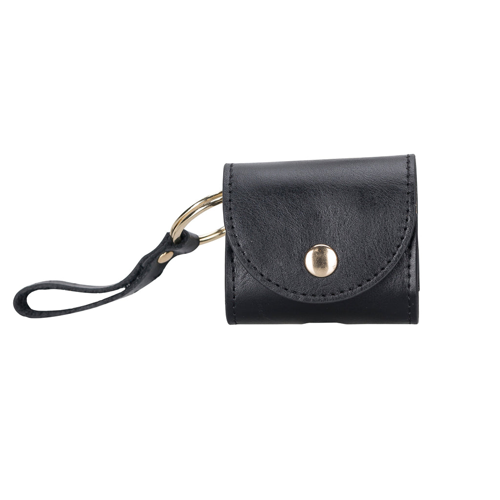 Mai Snap Air Pods 3 And Air Pods 4 Leather Case With Hook