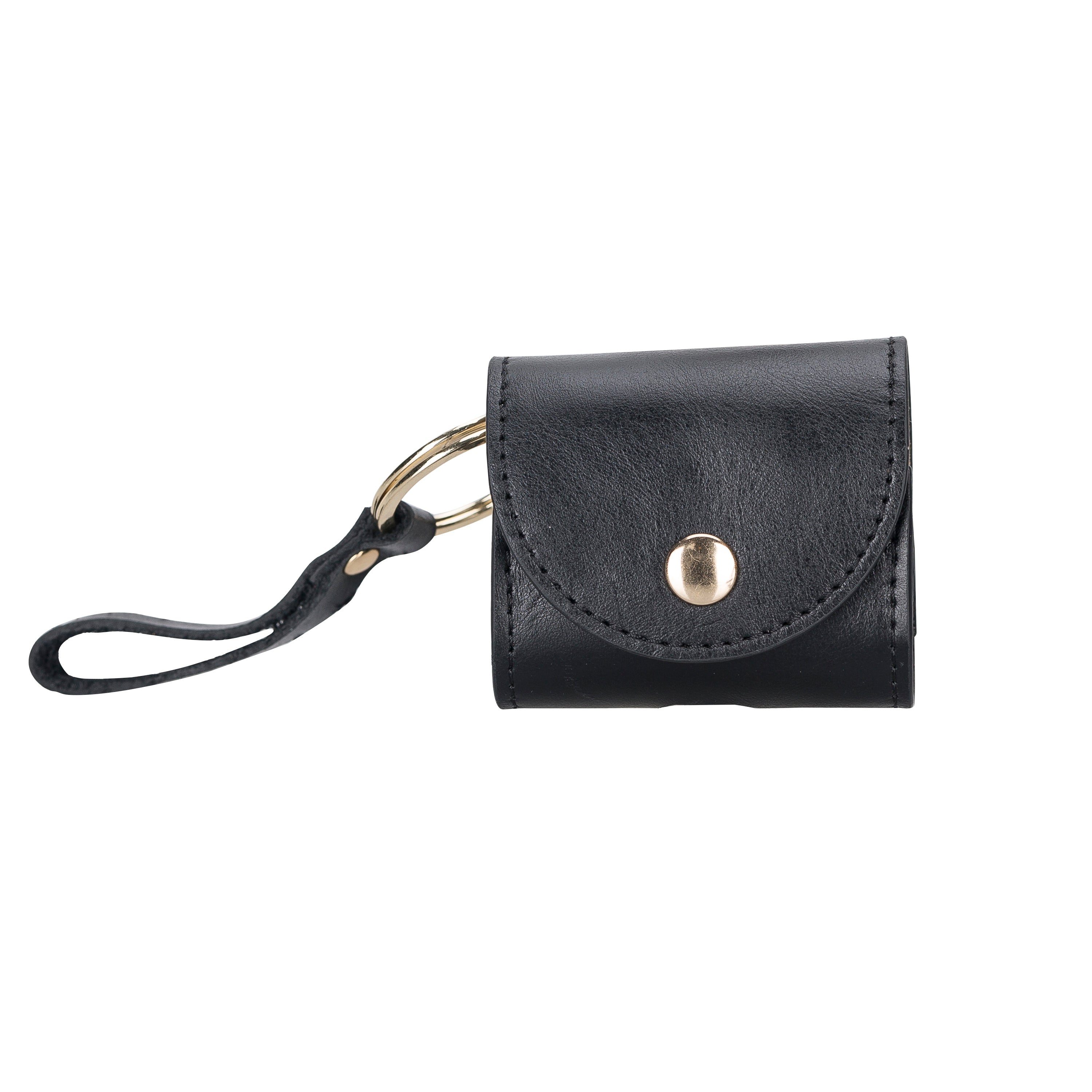 Mai Snap Air Pods 3 And Air Pods 4 Leather Case With Hook