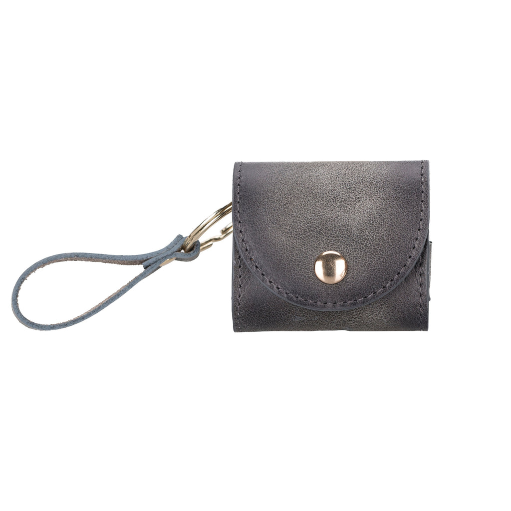 Mai Snap Air Pods 3 And Air Pods 4 Leather Case With Hook