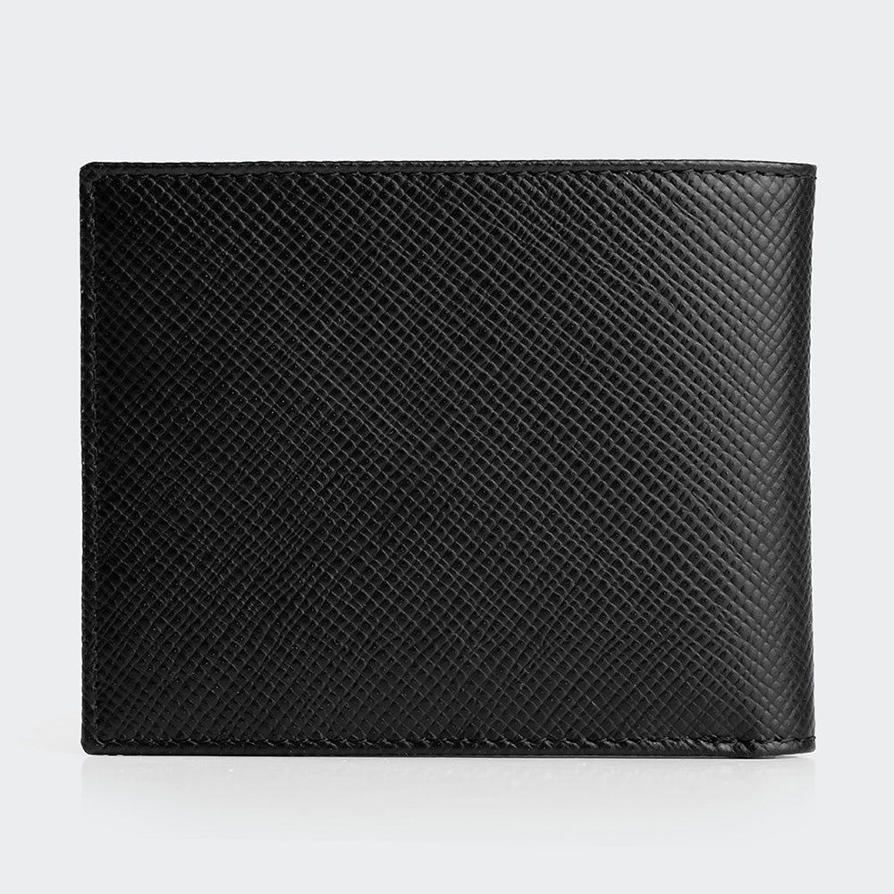 Men Leather Bifold Wallet With Two Compartments