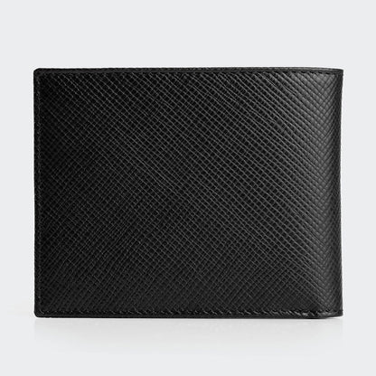 Men Leather Bifold Wallet With Two Compartments